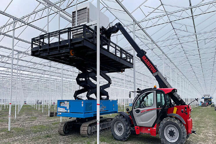 Luchtbehandelingskasten op nieuwbouw Schenkeveld